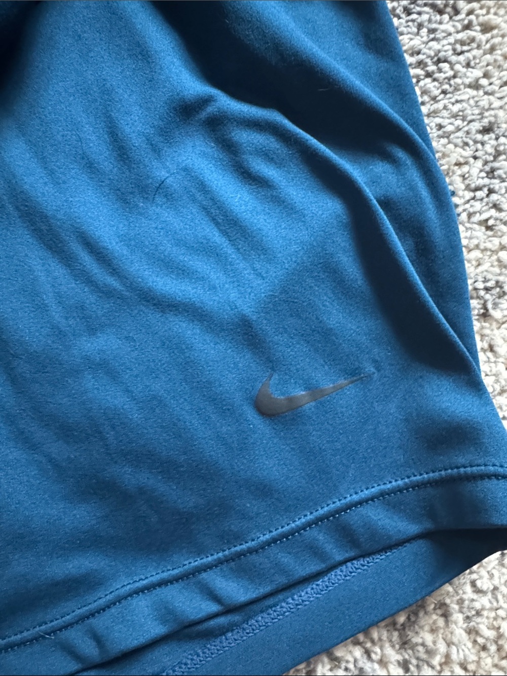 Nike Teal Scoop Neck Athletic Tank with Branded Strap - Picture 3 of 4